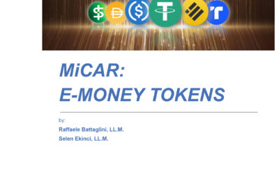 MiCAR e tokens de dinheiro eletrônico (EMT)